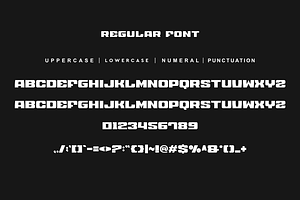 Rexak - Futuristic Font