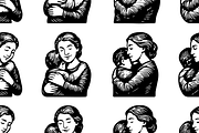 Mother and Child Embrace, an Object Graphic by RT Studio (Thumbnail 4 of 4)