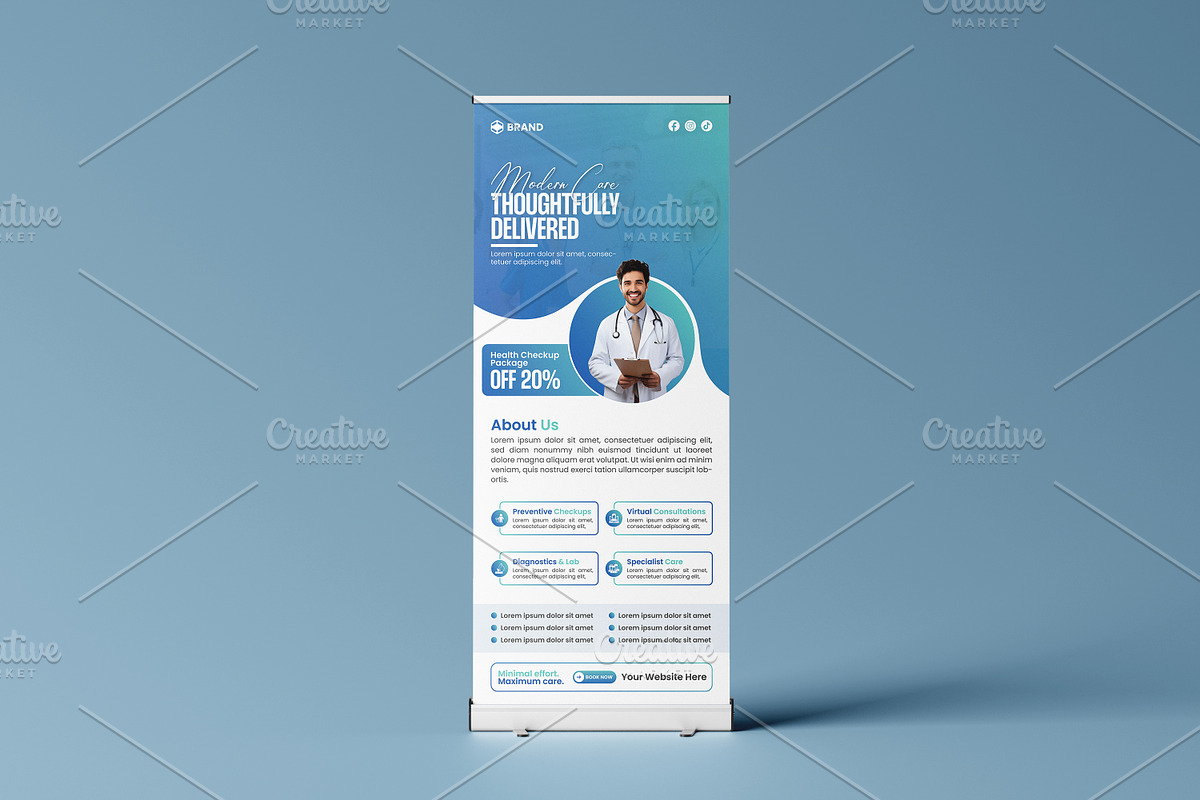 Healthcare Roll-Up Banner Template