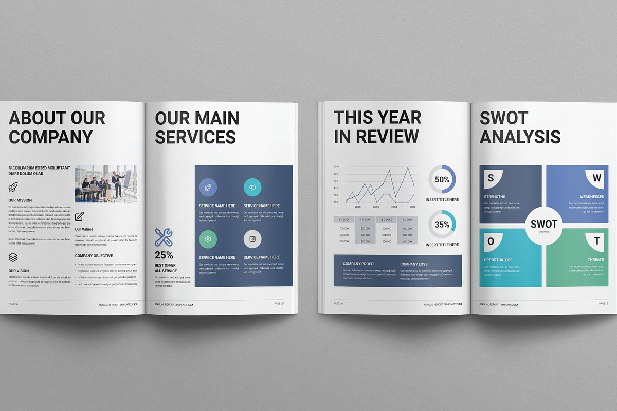 Annual Report Template - 16 Pages preview 3