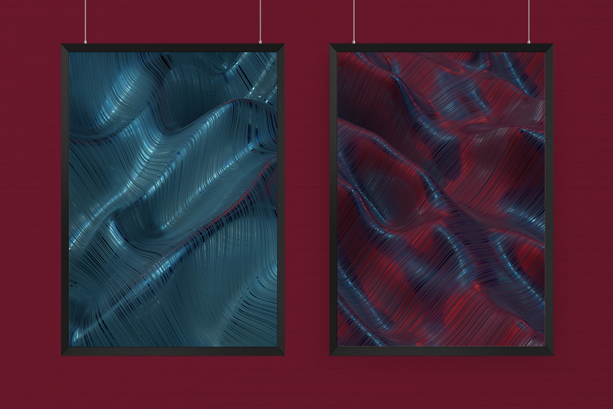 Abstract 3D Rendering of Soft Waves, a Wallpaper Graphic by BIBIART (Photo 4 of 13)