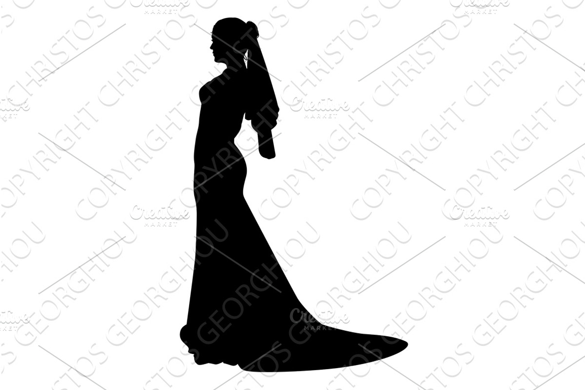 Bride Bridal Wedding Dress, a Person Illustration by Christos Georghiou