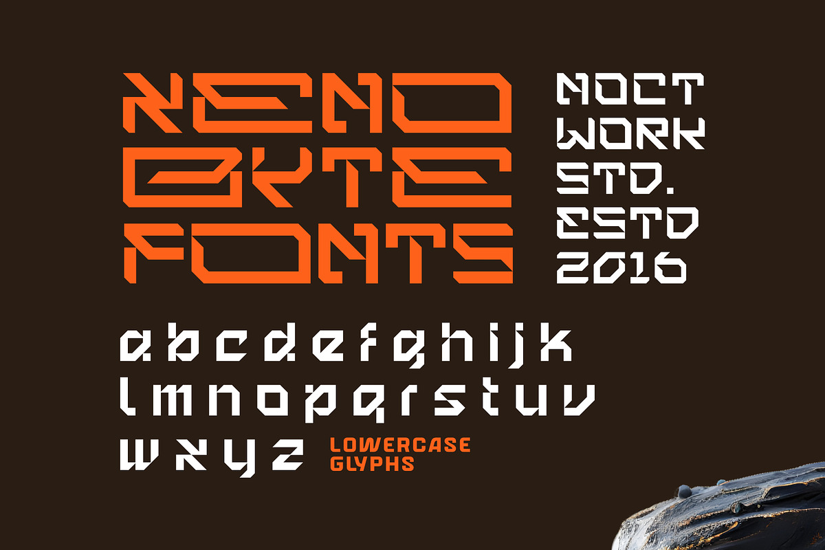 Xeno Byte Font, a Sans Serif Font by Nocturnal Workspace (Photo 4 of 8)