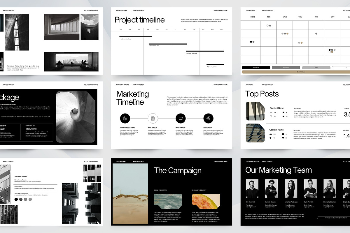 Minimalist Marketing Pitch Deck, a Presentation Template by Pani Temp. (Photo 2 of 14)