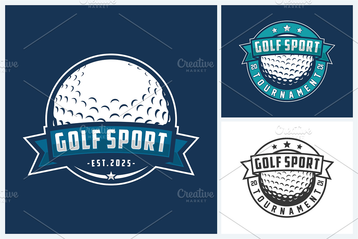Golf logo sport design template, a Branding & Logo Template by jundio studio