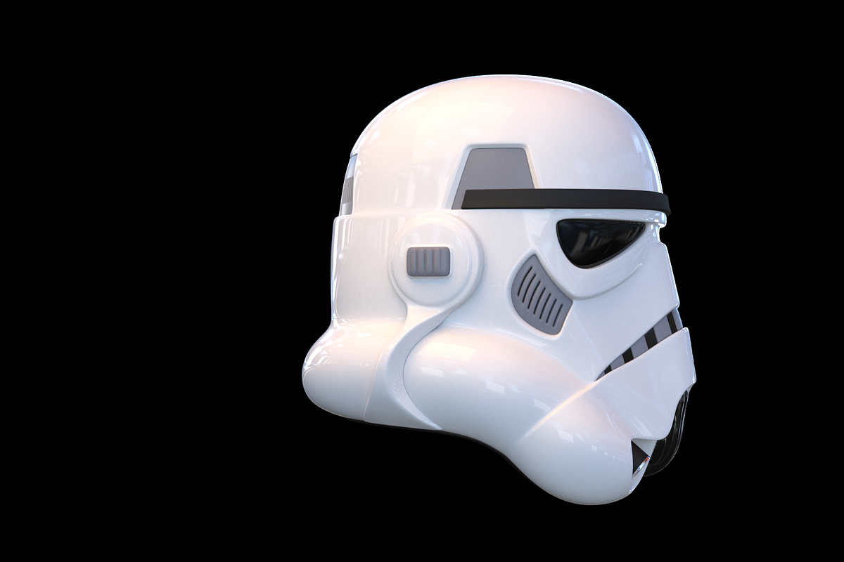 Star Wars Stormtrooper Helmet, a Characters & Person 3D Model by Olives (Photo 3 of 15)