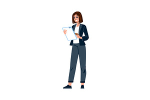 Businesswoman using digital tablet, a Technology Illustration by pikepicture