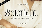 Belorient Condensed Serif Font, a Serif Font by Vadovastd (Thumbnail 1 of 8)
