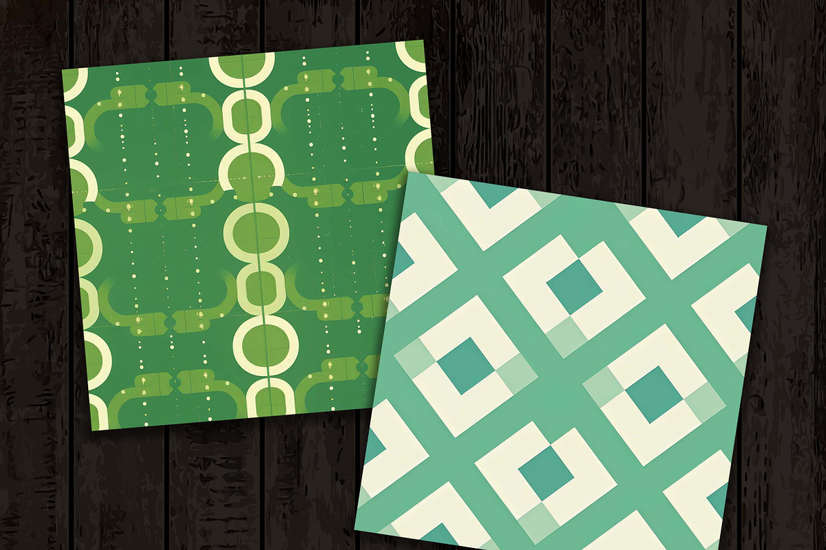 Pink and Green Digital Paper, a Pattern Graphic by Design Scotch (Photo 5 of 8)