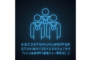 Professionalism Neon Light Icon