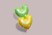 Heart Balloon Mockups, a Merchandise Mockup by groens (Thumbnail 2 of 9)