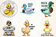 Sarcastic Funny Ducks Quotes Png, an Illustration by Libby Wishes (Thumbnail 2 of 4)