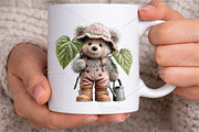 Whimsical Teddy Bear Clipart Bundle, an Illustration by Canvas Craft (Thumbnail 4 of 7)