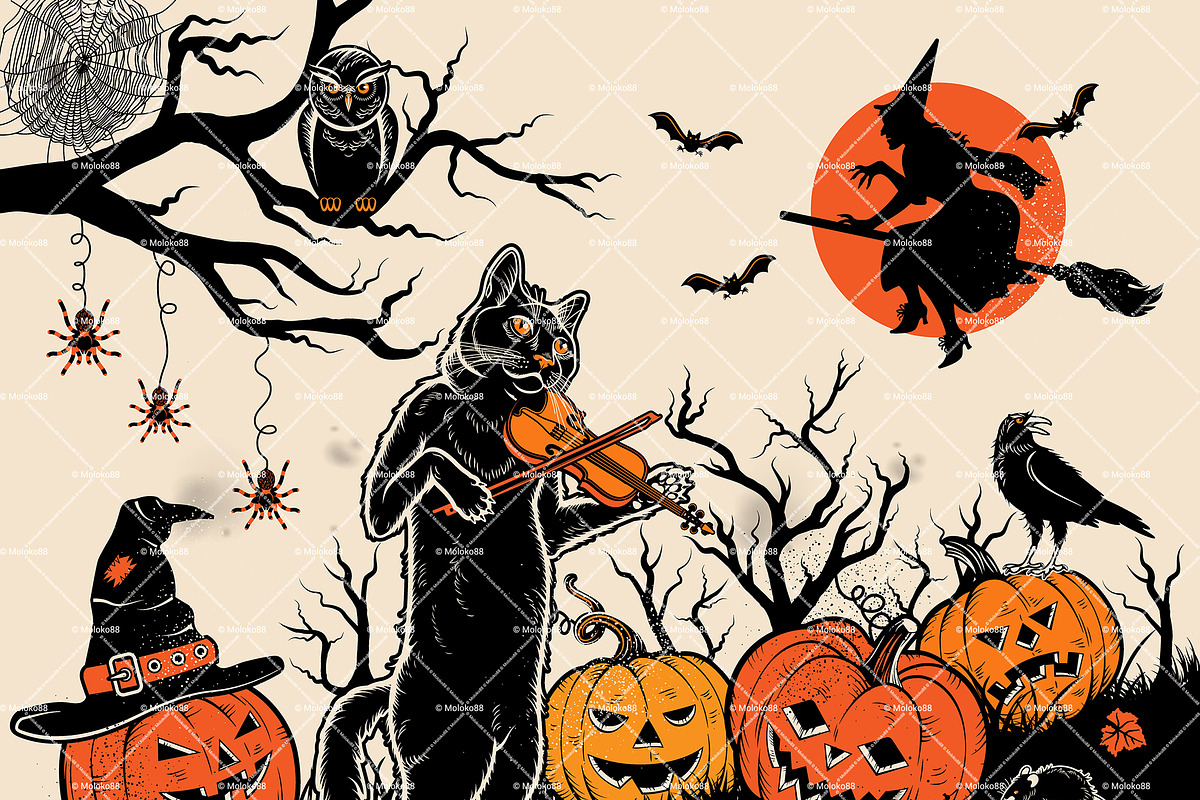 Halloween Collection, a Decorative Illustration by Moloko88 (Photo 6 of 6)