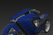 Sport bike futuristic concept, a Cars & Vehicle 3D Model by konstantin.ermolaev (Thumbnail 9 of 12)