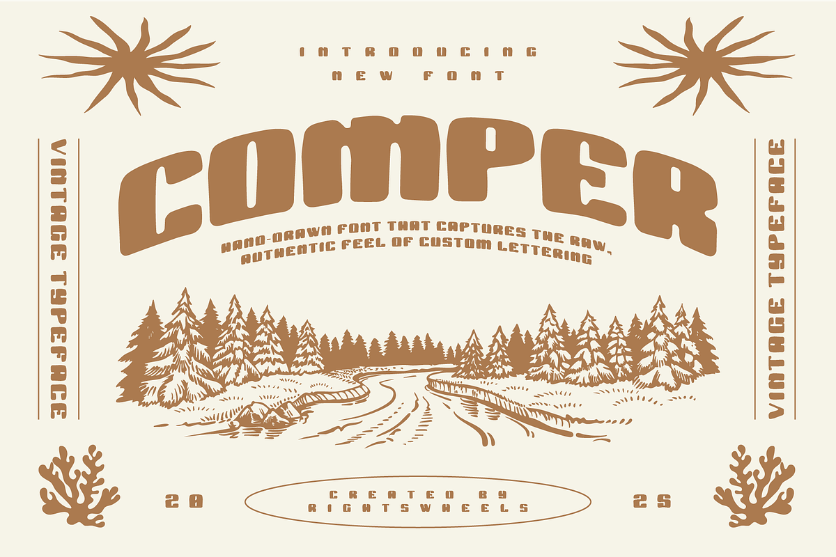 COMPER - Vintage Display Font, a Font by Rightwheels (Photo 1 of 10)