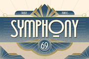 Decondol Art Deco Typeface, a Sans Serif Font by alit design (Thumbnail 11 of 17)