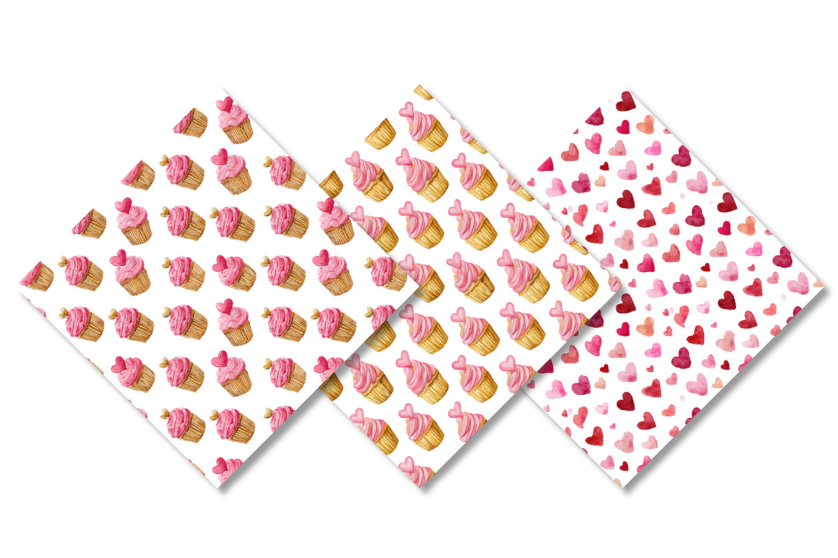 Valentine's Day Hearts Patterns, a Pattern Graphic by Canvas Craft (Photo 4 of 4)