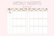 Weekly Planner Inserts 8.5x11 Peachy, a Stationery Template by EasyLifePlanners (Thumbnail 1 of 3)