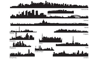 International Skylines Vector Pack