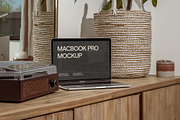 Realistic Staged MacBook Pro Mockup, a Books & Magazine Mockup by Area Mockups (Thumbnail 1 of 4)