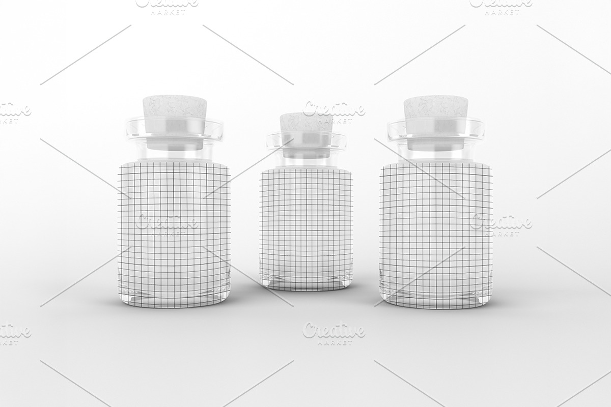 Cork Bottle Mockup, a Packaging Mockup by Qaleb Studio (Photo 1 of 2)