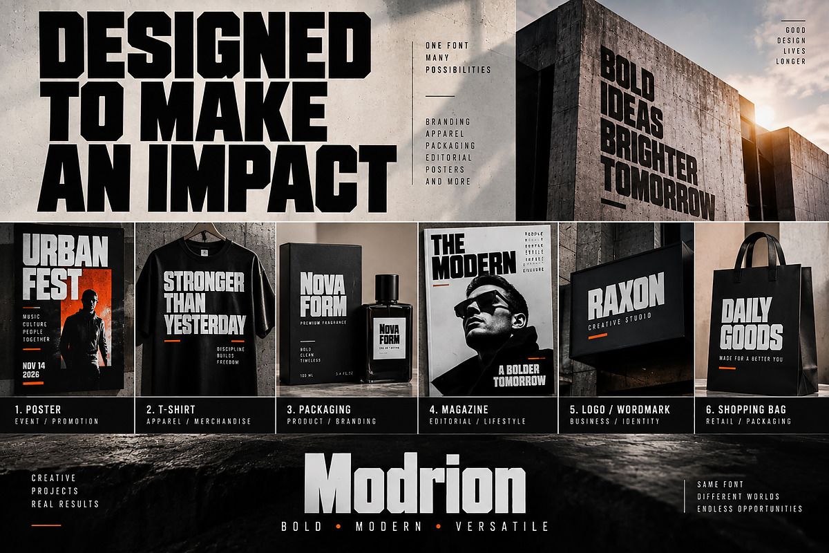 Modrion, a Slab Serif Font by Wow Magic (Photo 2 of 5)