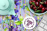 Violets Seamless Pattern, a Pattern Graphic by Download Graphic Art (Thumbnail 6 of 6)