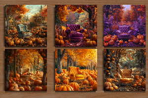 Autumn Fall Pumpkin Background