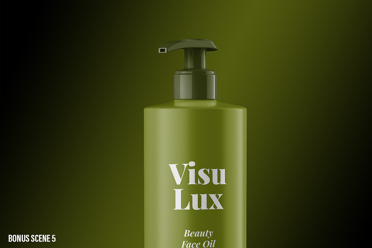 Cosmetic Pump Bottle Mockup 5 Views, a Cups & Container Mockup by Illusiongraphic (Photo 11 of 22)