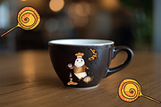 spooky cute ghost Halloween clipart, a Seasonal Illustration by FaliushViktoriaArtist (Thumbnail 14 of 14)