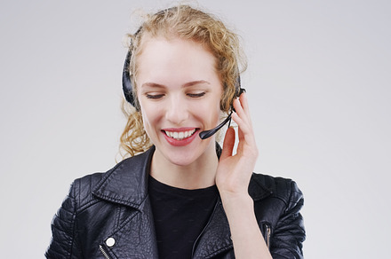 The friendly voice on the other end of the line, a Photo by Peopleimages.com