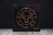 SET / GOLDEN ZODIAC SIGNS / VECTOR, an Animal Illustration by Nadin_Lebedeva (Thumbnail 7 of 17)