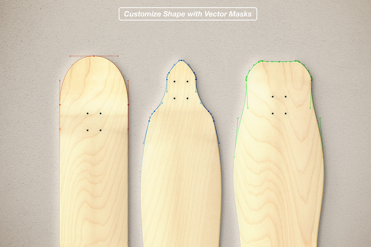Skateboard Deck Mockup, a Product Mockup by Evan Molina (Photo 3 of 3)