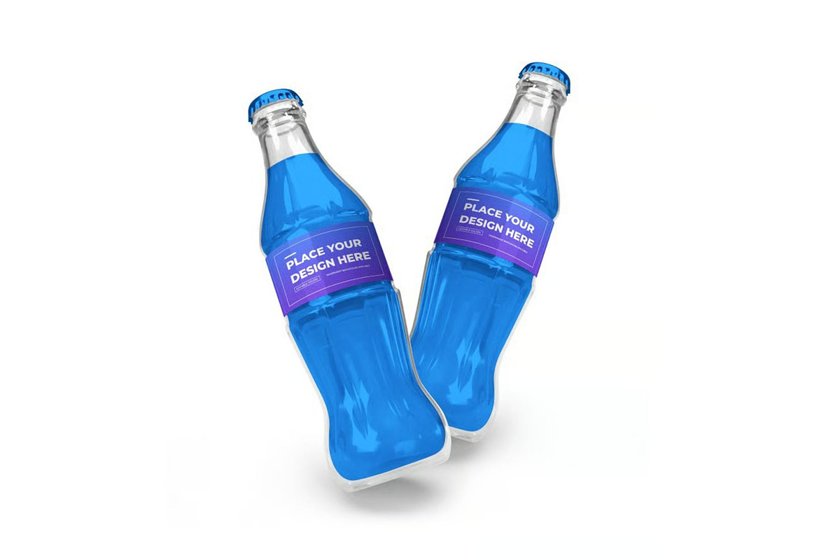Soft Drink Bottle Mockup Template, a Packaging Mockup by DesignRushMarket (Photo 9 of 11)