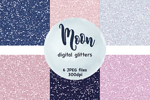 Moon Glitter, a Texture Graphic by GlamArtZhanna