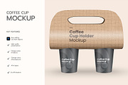 Coffee Cups Holder Mockup, a Product Mockup by graphypix (Thumbnail 4 of 4)