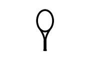 Tennis Racket Icon Silhouette Bundle, an Illustration by Designs_River (Thumbnail 35 of 51)