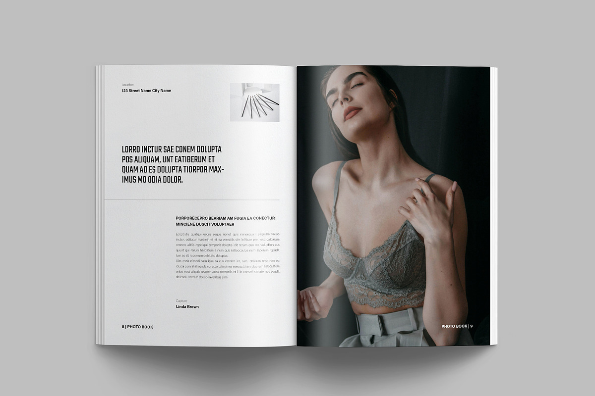 Minimalist Photo Book Template, a Brochure Template by NorthPeak (Photo 5 of 16)