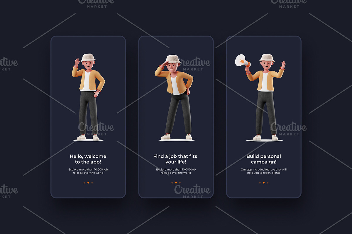 3D Character Pose Library, a Templates & Theme by Framley (Photo 3 of 4)