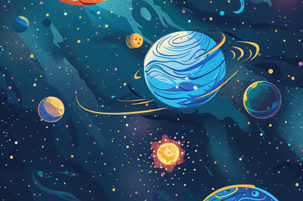 Solar system universe stars and gala, a Background Photo by Pixeness