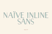 Naive Inline Sans Font Collection, a Sans Serif Font by S&C Type (Thumbnail 1 of 10)