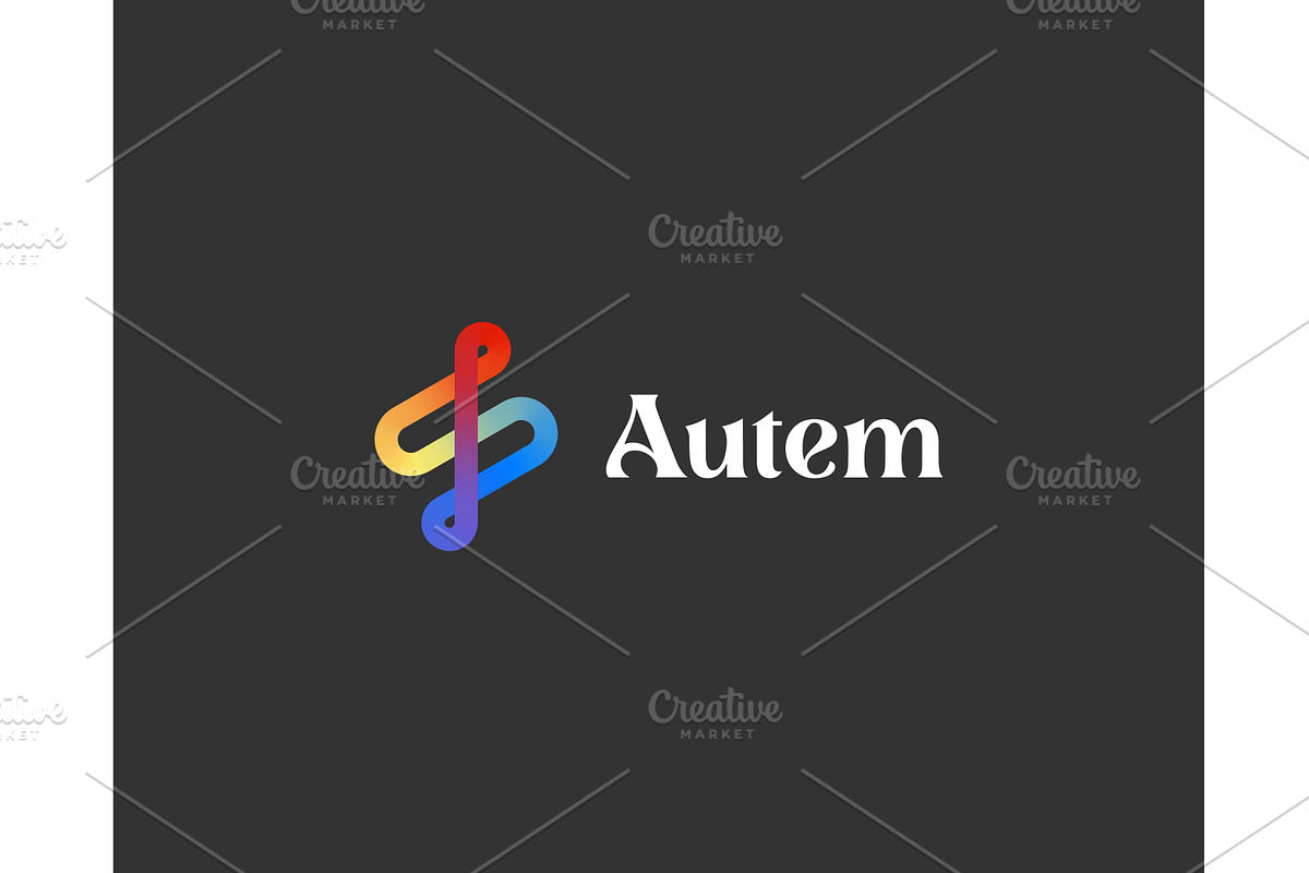 Abstract bright gradient logo, an Illustration by Bureau
