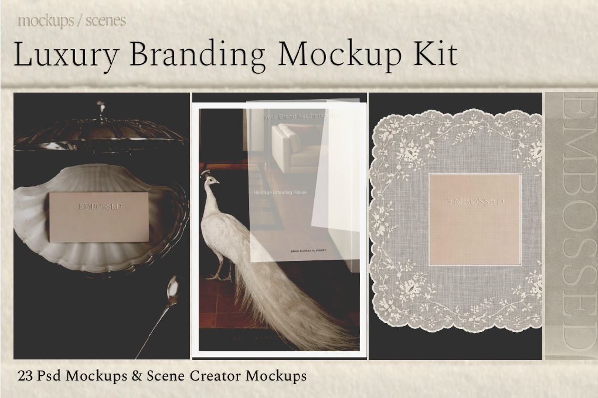 Luxury Branding Mockup Kit, a Product Mockup by Atelier Contour (Photo 1 of 22)