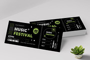 Music Festival Party Ticket, a Stationery Template by MightyDesign (Thumbnail 1 of 6)