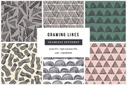 Drawing lines patterns, a Pattern Graphic by Magnia (Thumbnail 1 of 2)