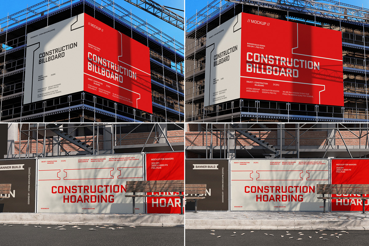 40 Construction Banner Mockup Bundle, a Mockup by Vitora Mockup (Photo 8 of 12)