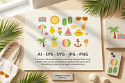 Summer themed icon collection, a Solid Icon by Saba Vector (Thumbnail 3 of 4)