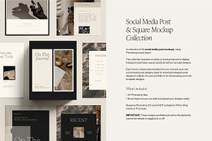 Social Post & Square Mockup Bundle