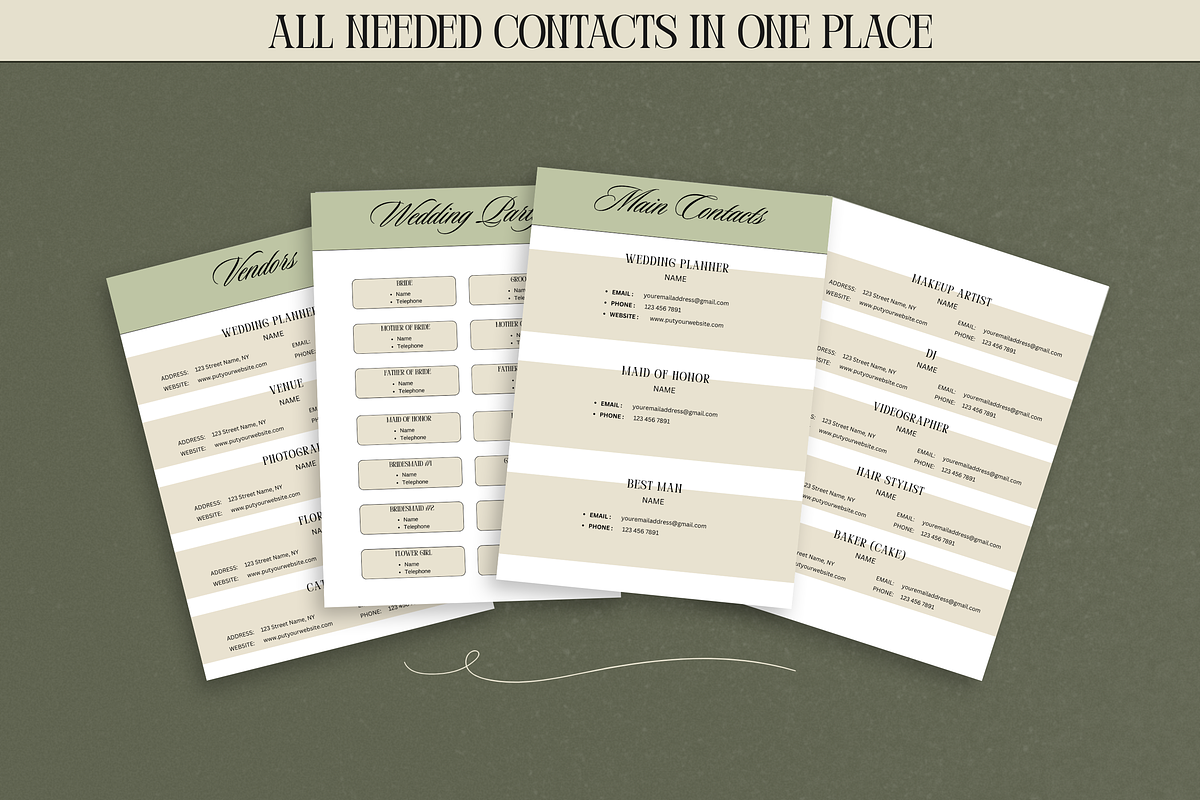 The Ultimate Wedding Day Binder, a Brochure Template by PixelBloomClub (Photo 5 of 8)